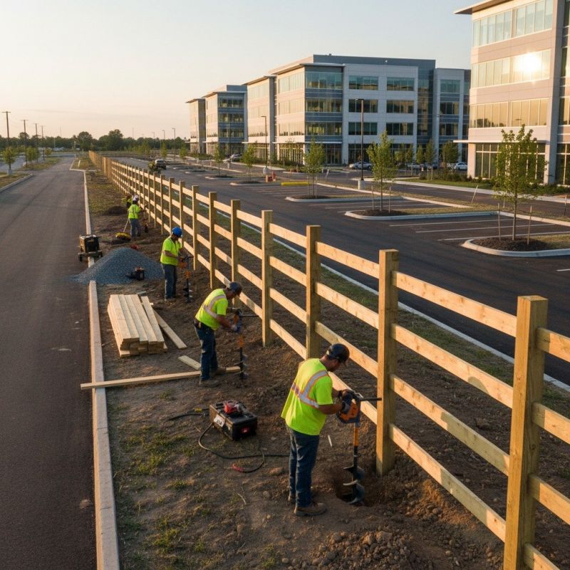 Concrete Fence Installation detail